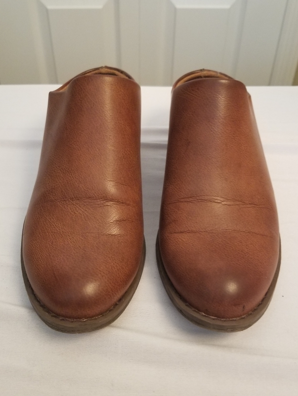Euro Soft Avetta By Soft Women's 6.5M Faux Leather Mule Brown 2 Inch Wedge